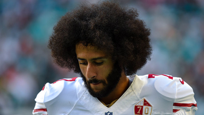 NFL quarterback Colin Kaepernick