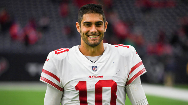 San Francisco 49ers quarterback Jimmy Garoppolo