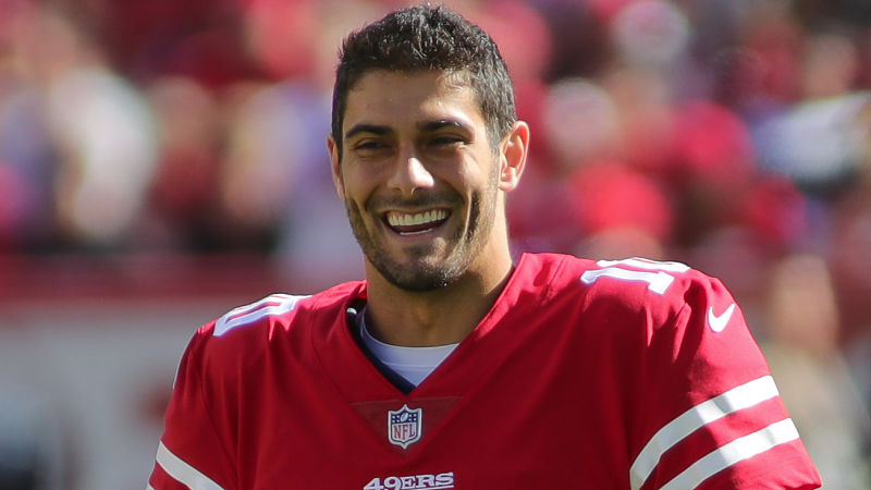 San Francisco 49ers quarterback Jimmy Garoppolo