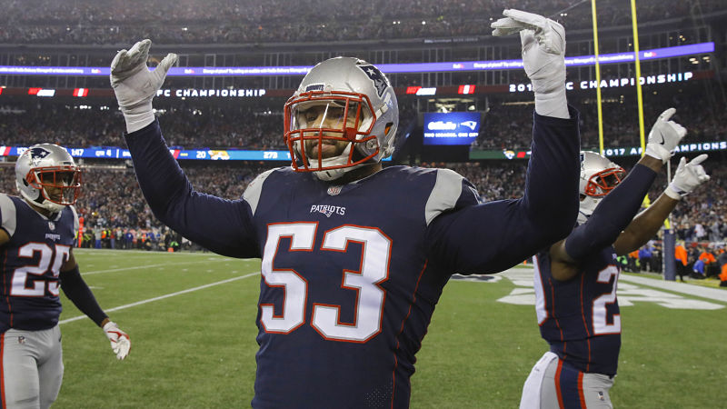 New England Patriots linebacker Kyle Van Noy