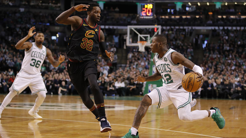 Boston Celtics guards Marcus Smart and Terry Rozier