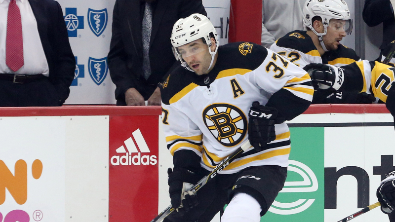 Boston Bruins forward Patrice Bergeron
