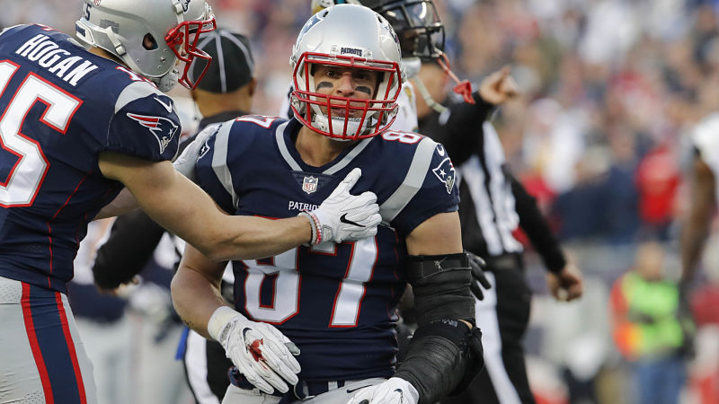 New England Patriots tight end Rob Gronkowski
