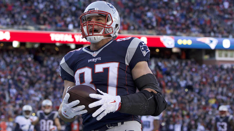 Patirots tight end Rob Gronkowski