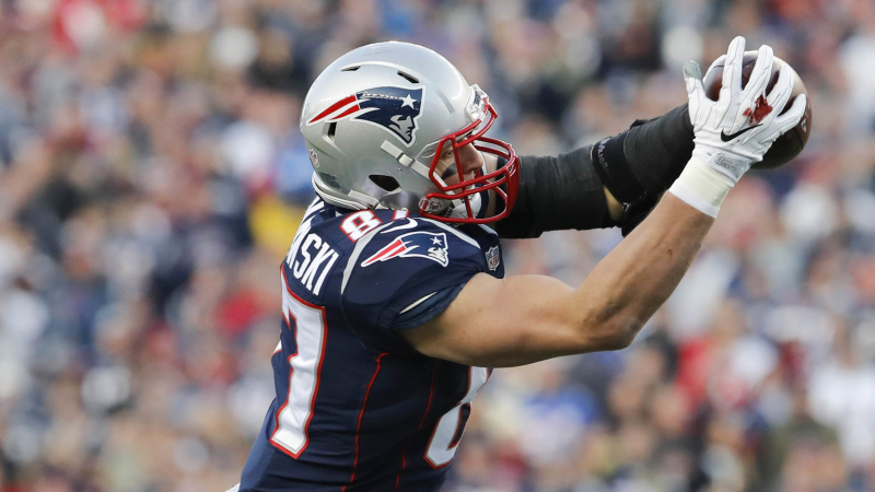 New England Patriots tight end Rob Gronkowski