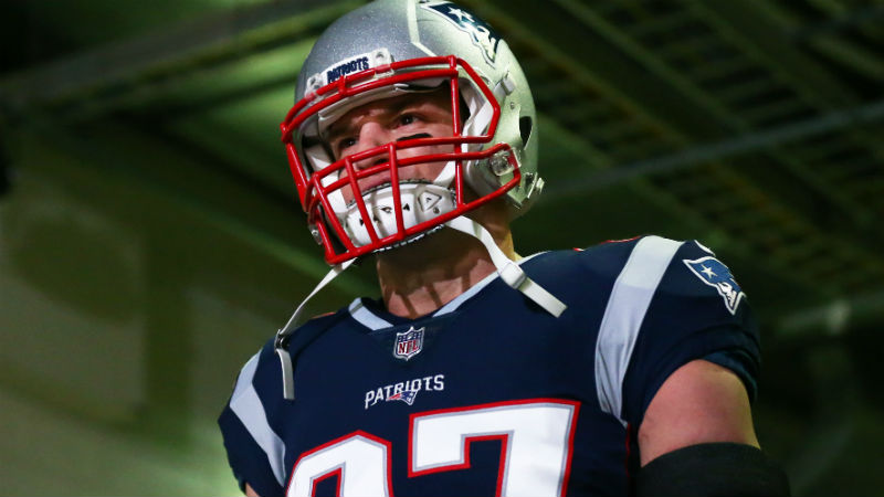 New England Patriots tight end Rob Gronkowski