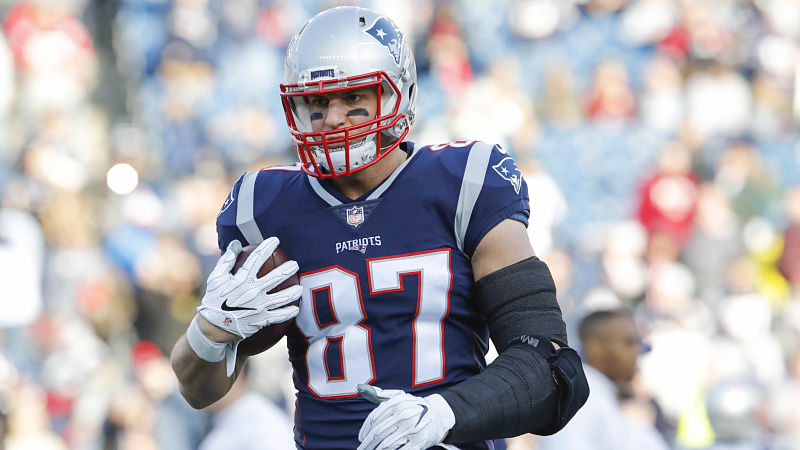 New England Patriots tight end Rob Gronkowski
