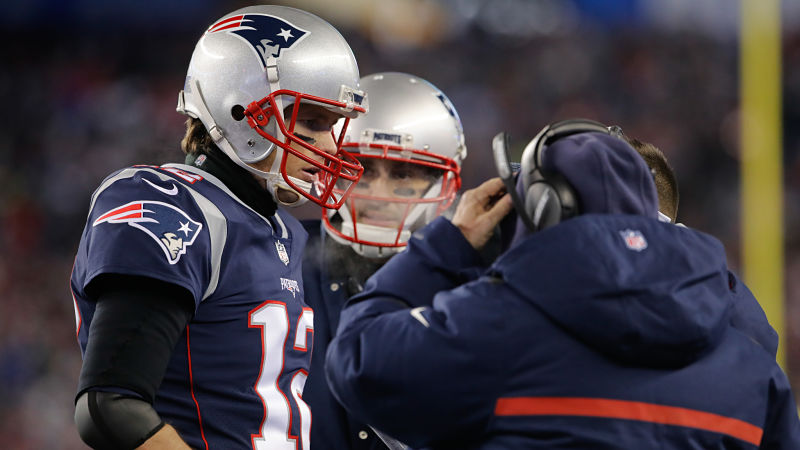 New England Patriots quarterback Tom Brady and head coach Bill Belichick
