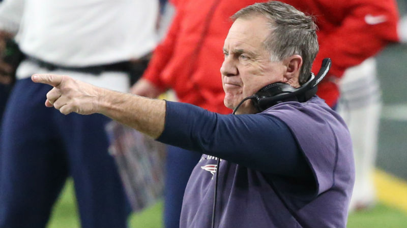 New England Patriots head coach Bill Belichick