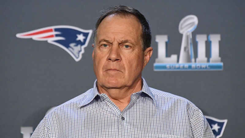 New England Patriots head coach Bill Belichick