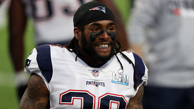 New England Patriots running back Brandon Bolden