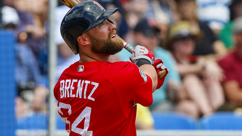 Red Sox outfielder Bryce Brentz