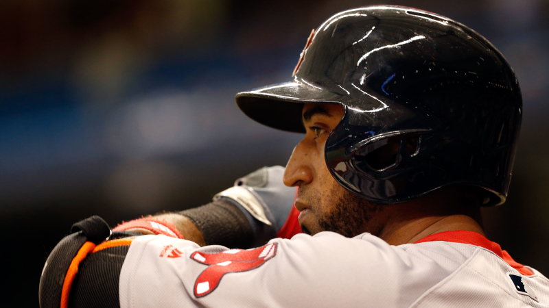 Boston Red Sox infielder Eduardo Nunez