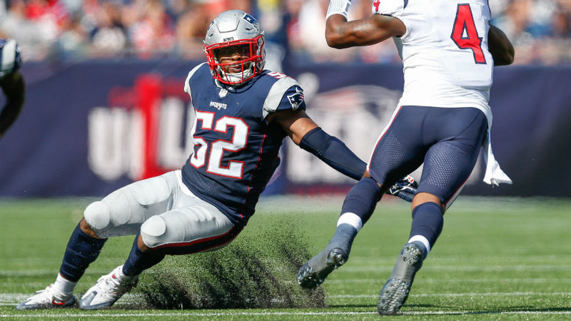 New England Patriots outside linebacker Elandon Roberts