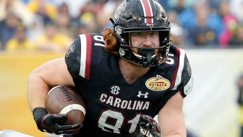 South Carolina Gamecocks tight end Hayden Hurst