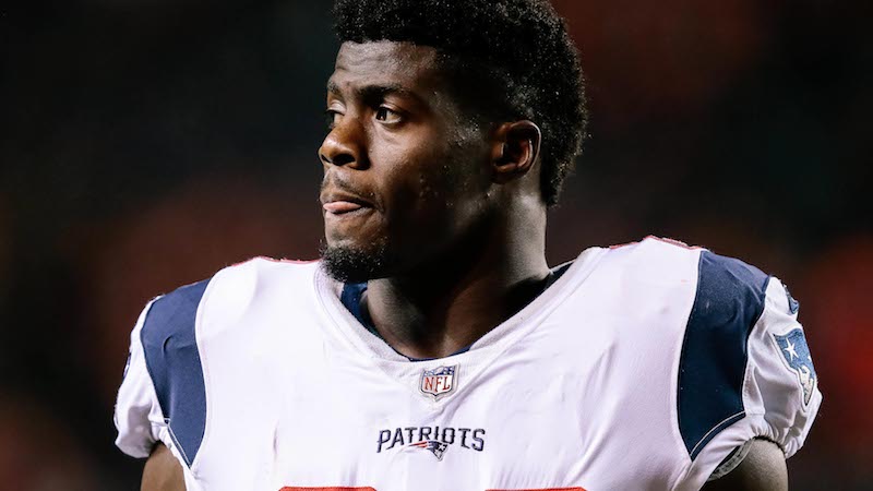 Patriots cornerback Johnson Bademosi