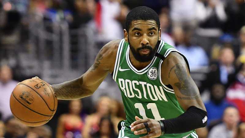 Boston Celtics point guard Kyrie Irving