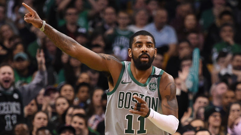Boston Celtics point guard Kyrie Irving