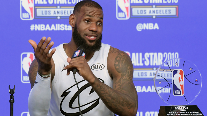 Cavs forward LeBron James