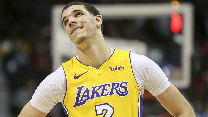 Los Angeles Lakers guard Lonzo Ball
