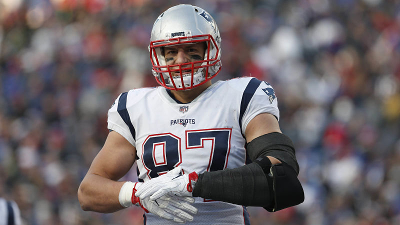 New England Patriots tight end Rob Gronkowski