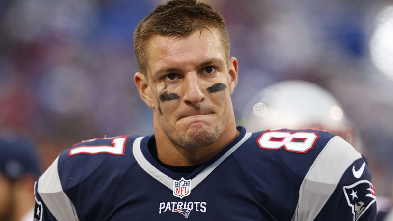 New England Patriots tight end Rob Gronkowski