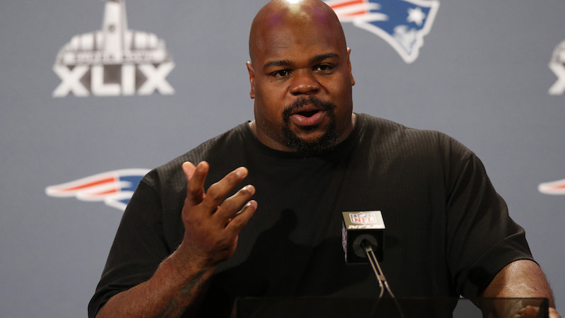 Patriots defensive tackle Vince Wilfork