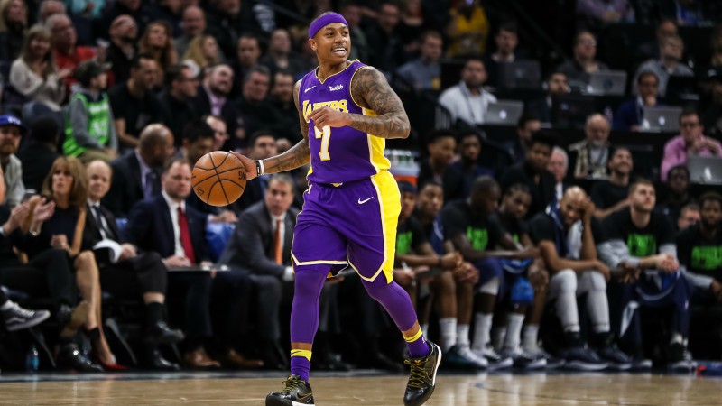 Los Angeles Lakers guard Isaiah Thomas