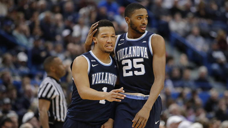 Villanova guards Jalen Brunson and Mikal Bridges