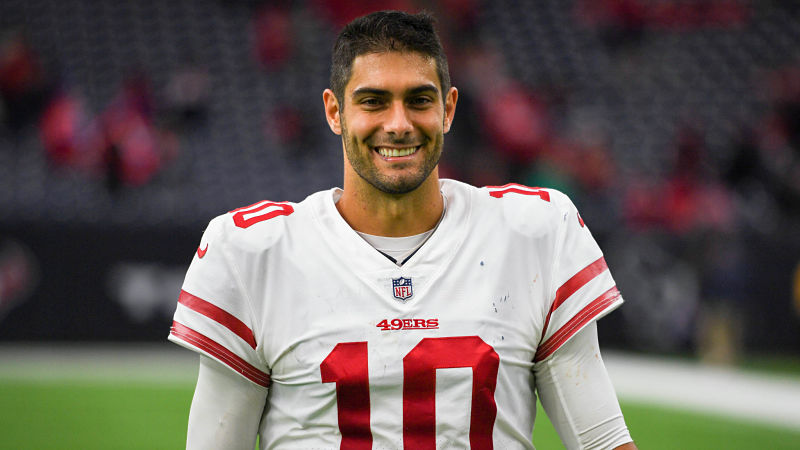 San Francisco 49ers quarterback Jimmy Garoppolo