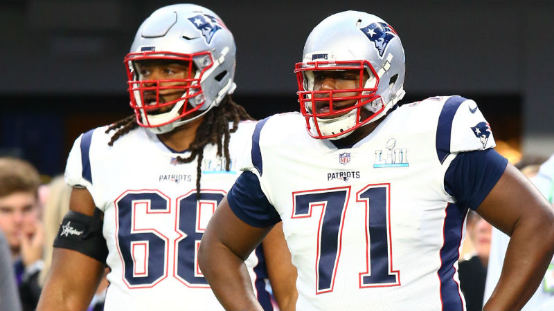 New England Patriots offensive tackle Cameron Fleming