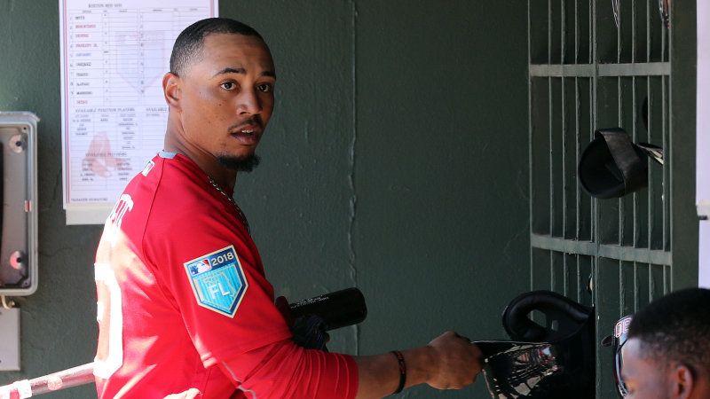 Boston Red Sox right fielder Mookie Betts