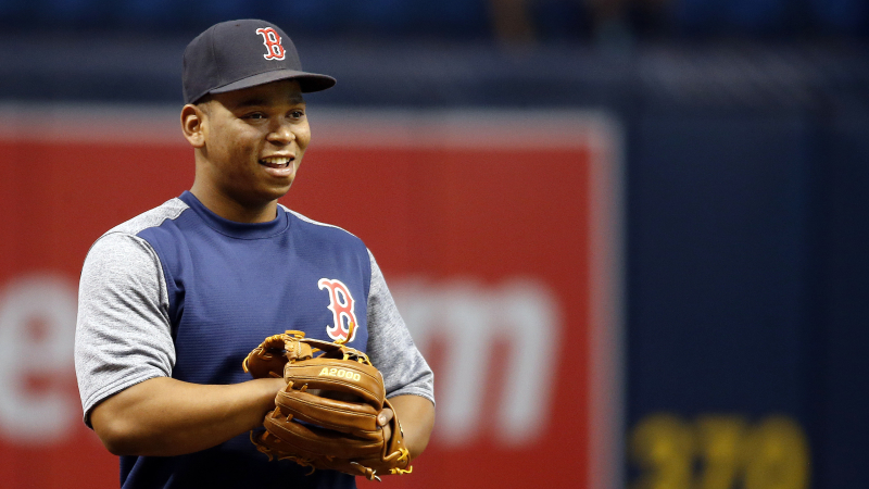 Boston Red Sox third baseman Rafael Devers