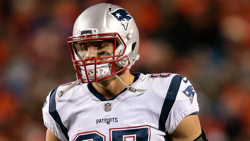 New England Patriots tight end Rob Gronkowski