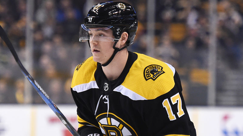 Boston Bruins winger Ryan Donato
