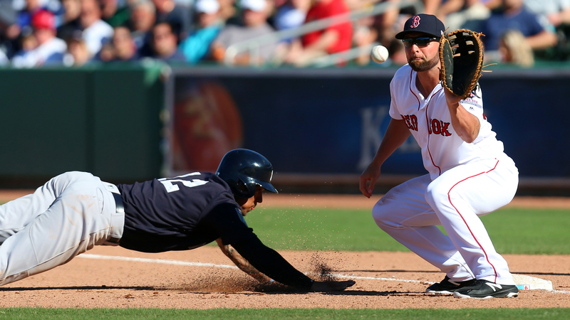 Red Sox first baseman Sam Travis