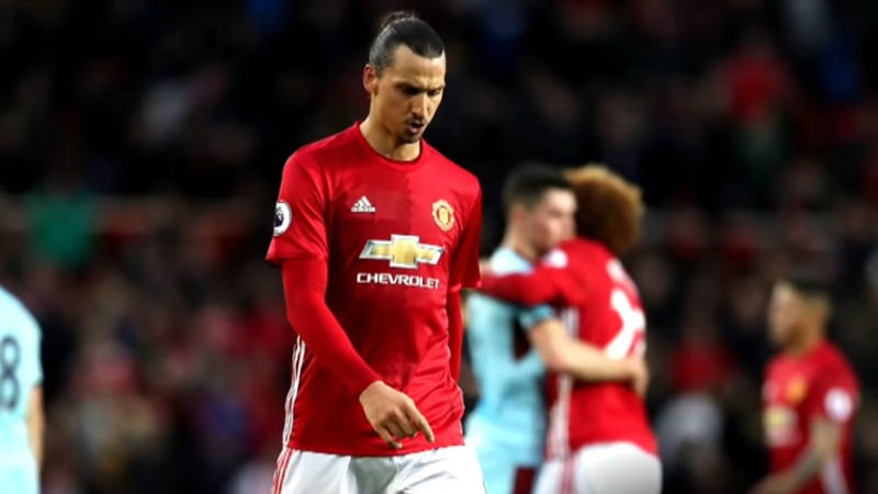 Manchester United striker Zlatan Ibrahimovic