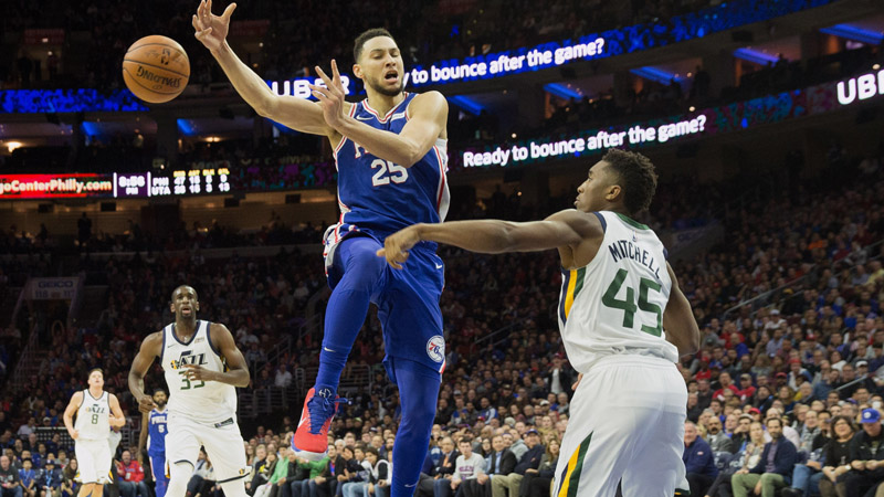 Ben Simmons and Donovan Mitchell