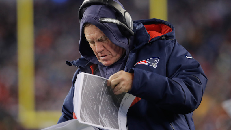 Patriots head coach Bill Belichick