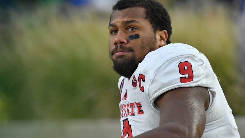 North Carolina State defensive end Bradley Chubb