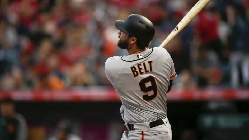 San Francisco Giants first baseman Brandon Belt
