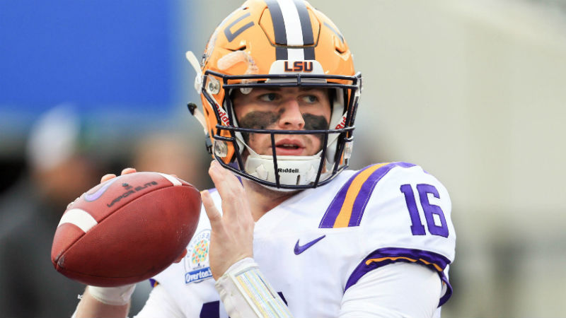 LSU Tigers quarterback Danny Etling