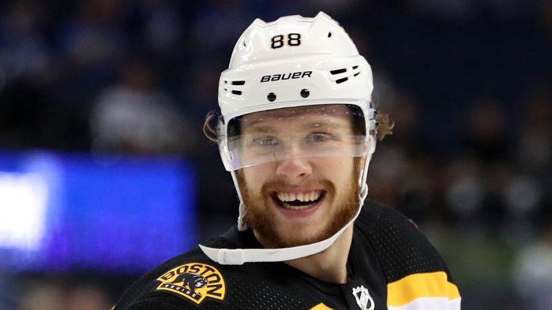 Boston Bruins winger David Pastrnak