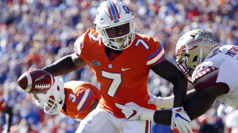 Florida Gators defensive back Duke Dawson