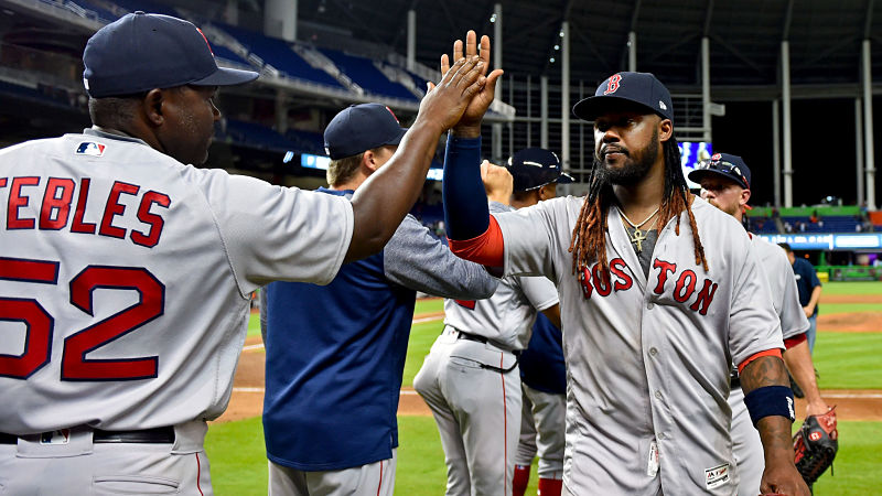 Boston Red Sox first baseman Hanley Ramirez