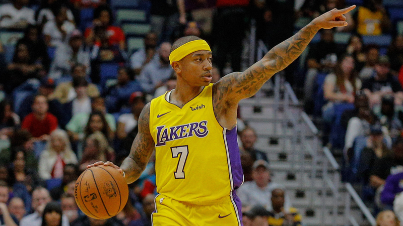 Lakers point guard Isaiah Thomas