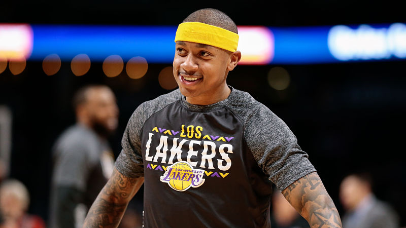 Los Angeles Lakers guard Isaiah Thomas