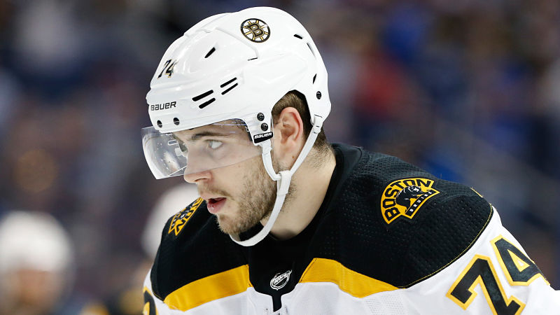 Boston Bruins winger Jake DeBrusk
