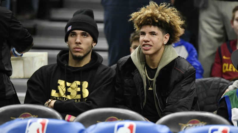 LiAngelo Ball (left) and LaMelo Ball