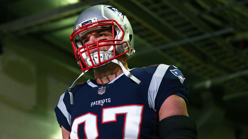 New England Patriots tight end Rob Gronkowski